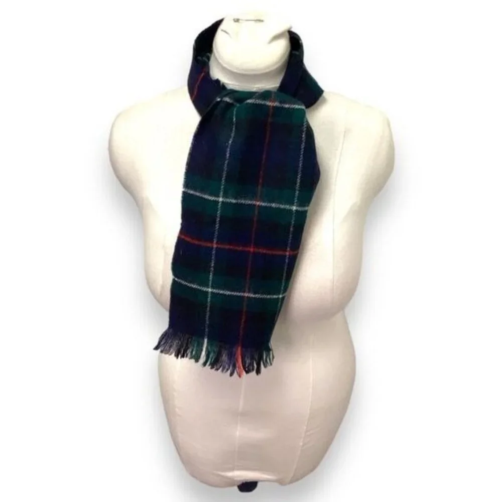 The Scotch House Mens Mackenzie Scottish Tartan Plaid 100% Wool Scarf
